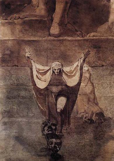 Johann Heinrich Fuseli Dante and Virgil on the Ice of Kocythos